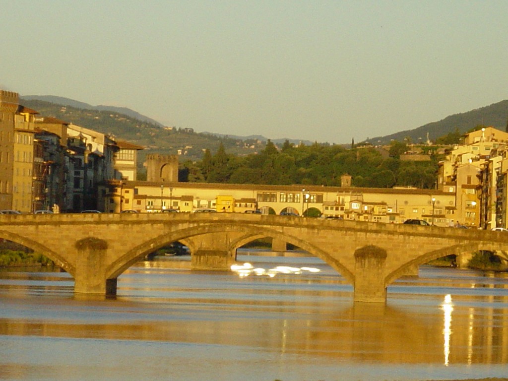Coucher soleil Ponte Vecchio